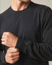 Men's Long Sleeve Pocket Tee - Black